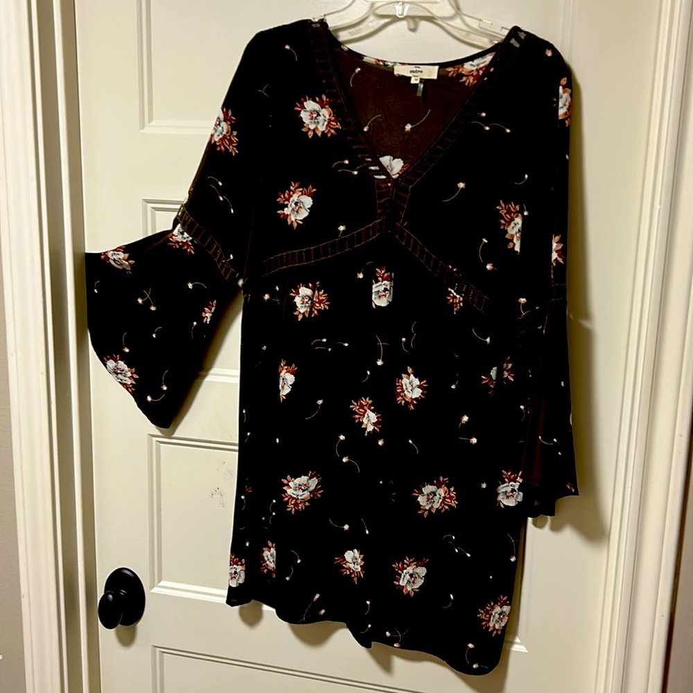 Brown long flowing top